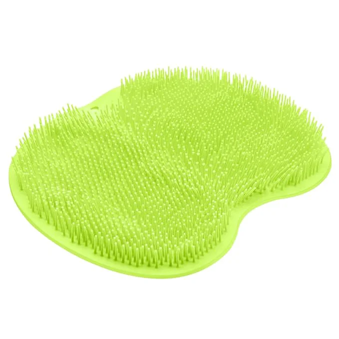 Trendy Shower Foot Scrubber Mat Back Washer Back Exfoliating Bath Wash Pad Wall Unique