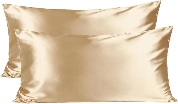 Prestigious Yani Satin Pillowcase King Size Pillow Cases Set of 2 - Silk Pillow Cases for Hair and Skin with Zipper Silk Pillow Cases King for 20 quot x40 quot Exquisite Packaging for Women Men Crafted