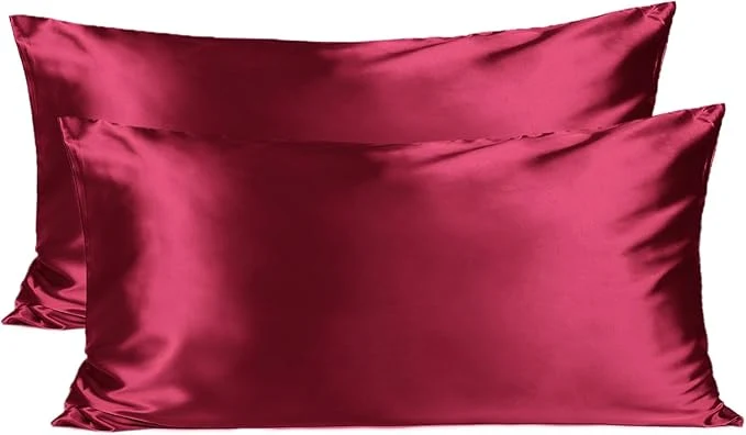 World-Class YANI Satin Pillowcase for Hair and Skin Care Silk Pillowcase 2 Pack King 20inch X36 39 39 Size Pillow Cases Set of 2 -Satin Cooling Pillow Covers with Hidden Zipper Floral Print Verified