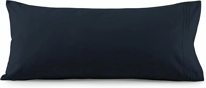 Fashionable Elegant Comfort Luxury Ultra-Soft 1-Piece Body Pillowcase - 1500 Premium Hotel Quality Microfiber Double Brushed - Wrinkle Resistant Body Pillowcase Size Black Practical
