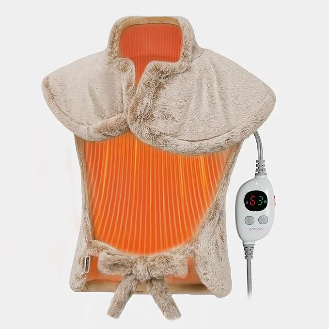 Powerful GOTCOZY Wareable Heating Pad for Back Pain Relief Machine Washable Gifts for Soft