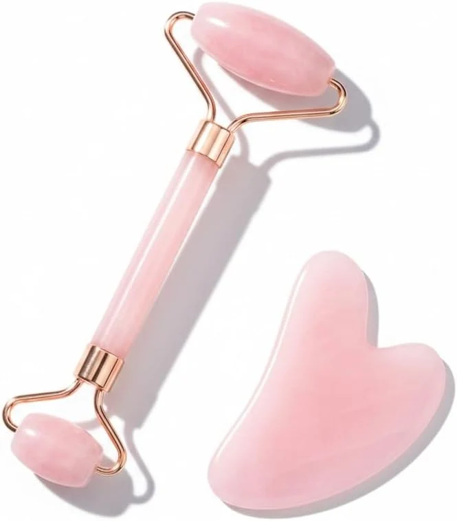 Fast Cooling Face Roller Gua Sha Set Smooth Resin Facial Massage Tools Convenient