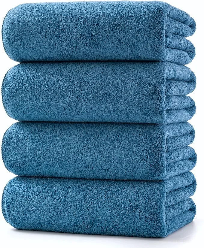 Casual Lumimi Towels 4 Piece Soft Microfiber Bath Towel Set Salon Gym Yoga Travel High-Performance