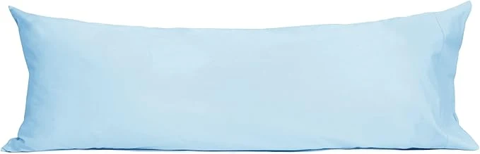Sunflower Body Pillowcase Cotton Long Pillow Cover Case Envelope Closure 1 Pack 20×54 inches Ashley Blue Soft and Breathable Stylish