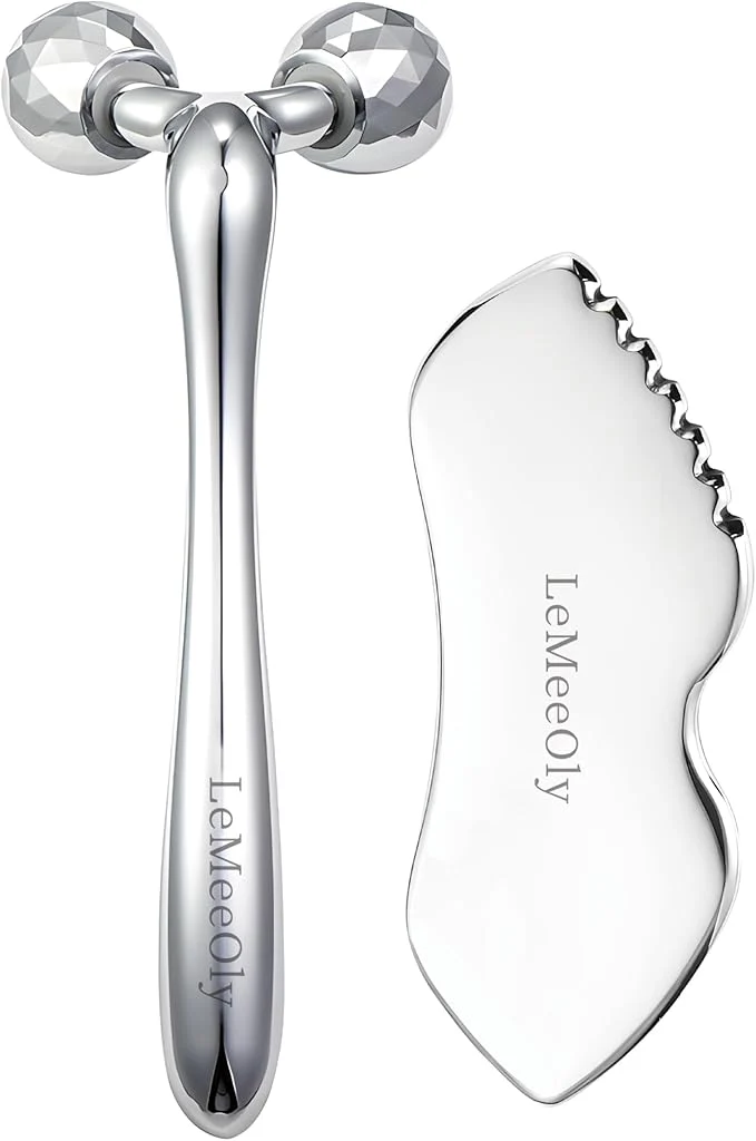 Refined LeMeeOly Stainless Steel Gua Sha Facial Tools Metal GuaSha Tool Certified