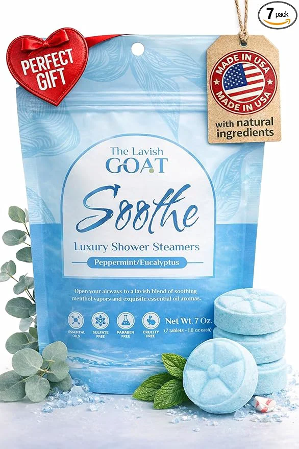 Convenient TLG Soothe Shower Steamers Aromatherapy 7 Pack – USA Made Prestigious