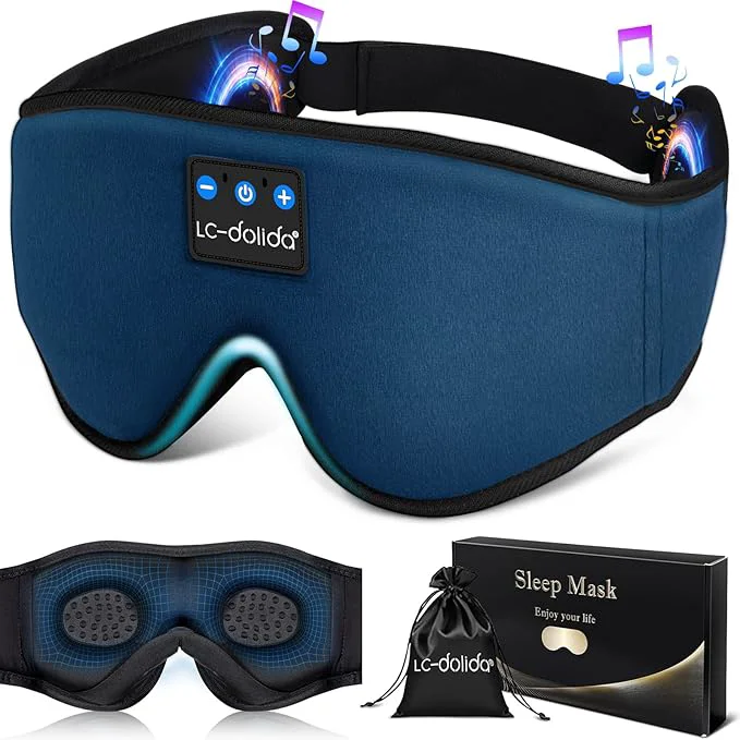 World-Class LC-dolida Sleeping Headphones Eye Mask Sleep Mask Reusable