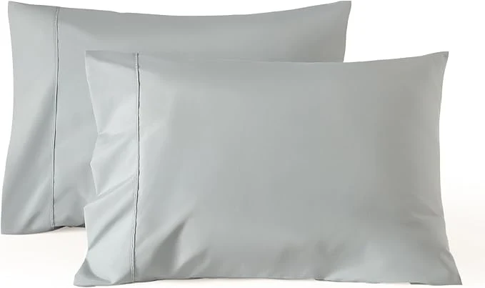 High-Grade WINLIFE Standard Size Pillow Cases 2 Grey Egyptian Cotton Standard Pillowcases Set of 2 20 39 39 ×26 39 39 Soft and Breathable Pillow Case Grey Original