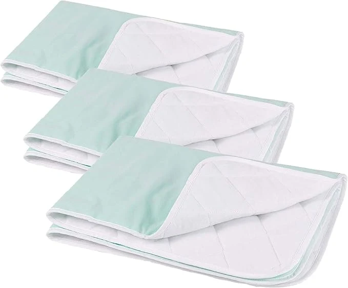 Lightweight DMI Waterproof Sheet to be Used as a Bed Pad Bed Liner Mattress Protector Pee Pad Furniture Cover or Seat Protector with Quilted Slide Sheet and 4 Layers of Protection Without Straps 28 x 36 World-Class