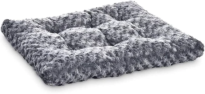 Superior Amazon Basics Washable Cat and Dog Bed and Crate Pad Indoor 46 x 29 x 4 inches Gray Effective