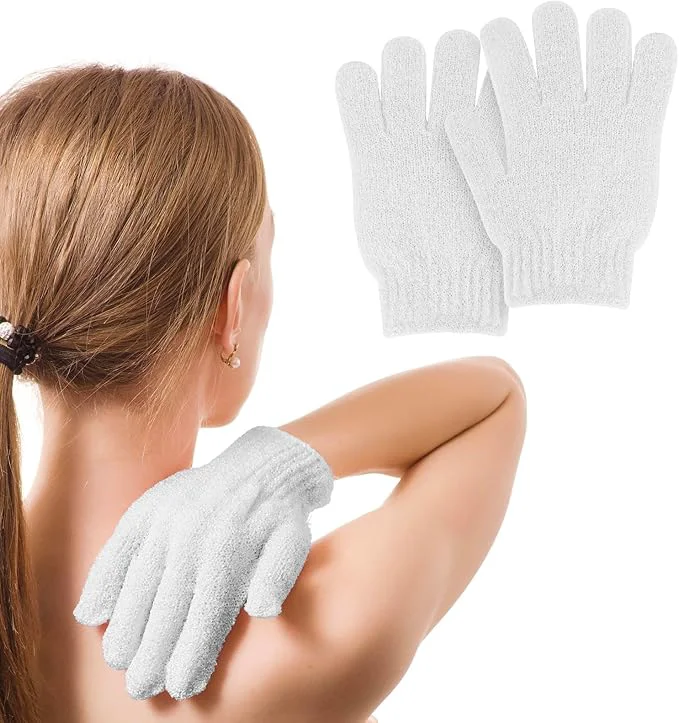 Responsible MOLOPPO 2 PCS Exfoliating Glove Scrub Gloves Exfoliating Body Exfoliator Natural