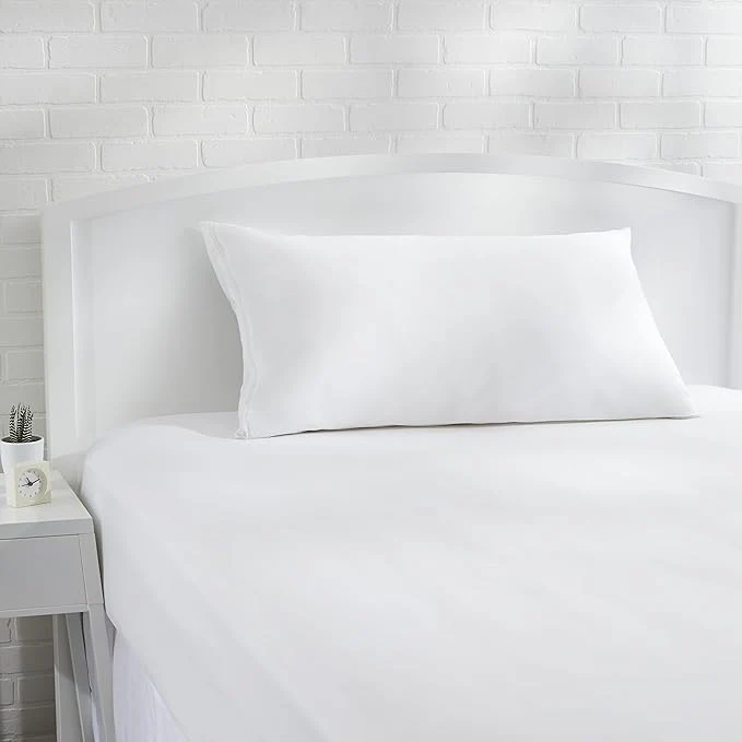 Recyclable Amazon Basics King Pillow Pillowcases with Zipper Cotton Hypoallergenic Pillow Protector White 37 x 21 Inches Pillows Not Included Powerful