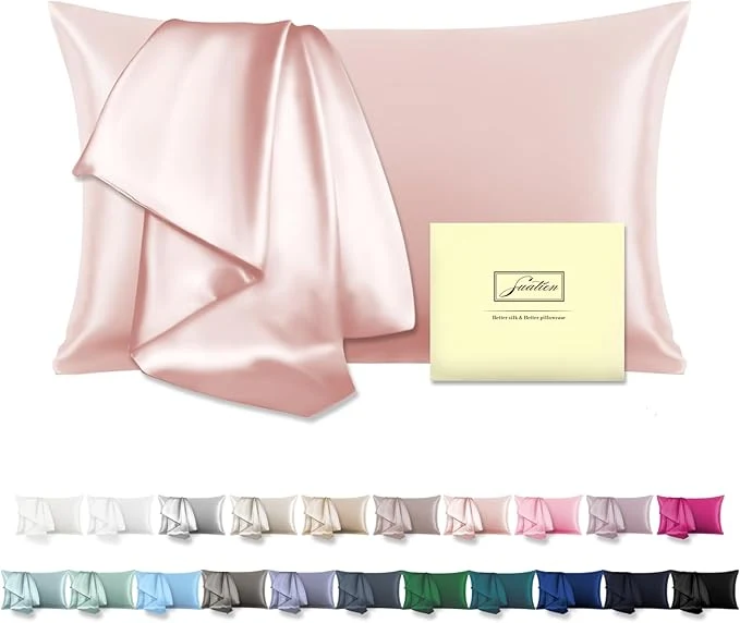 Modern Mulberry Silk Pillowcase for Hair and Skin Standard Size 20 quot X 26 quot Pillow Case with Hidden Zipper Soft Breathable Smooth Cooling Silk Pillow Covers for Sleeping Coral Standard 1Pcs Specialty