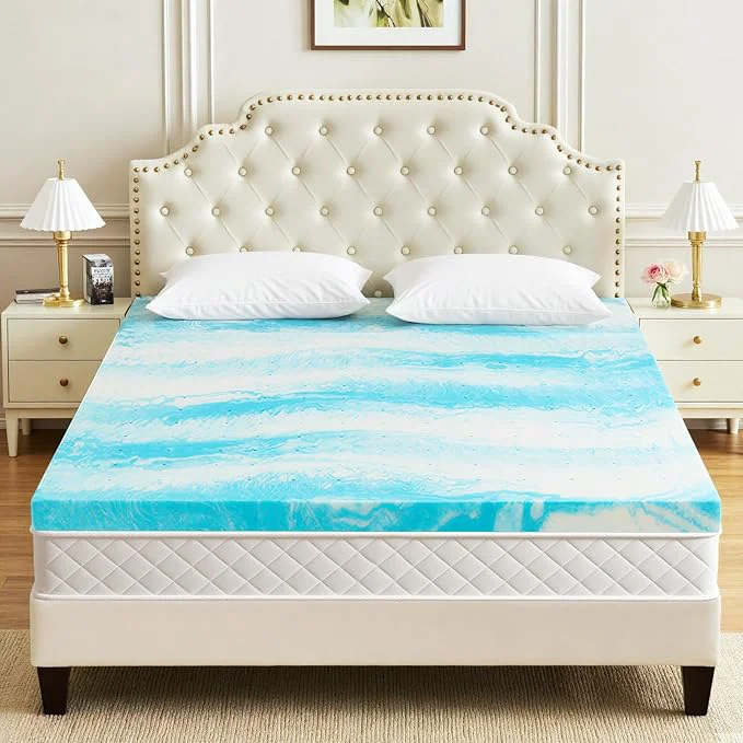 Trusted Mattress Topper California King 3 Inch Gel Infused Memory Foam Mattress Topper Pressure Relief Mattress Pad Breathable Bed Topper CertiPUR-US Outstanding