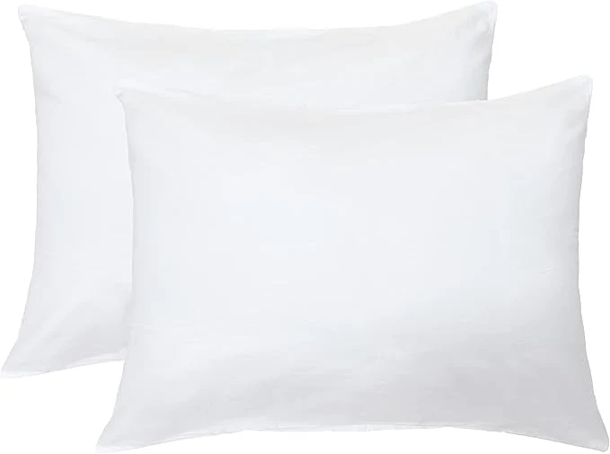 Sophisticated iMaylex Soft Egyptian Cotton Zipper Pillow Case Cozy and Lightweight Pillowcase Set of 2 White King 20 quot x 36 quot Carefully Designed