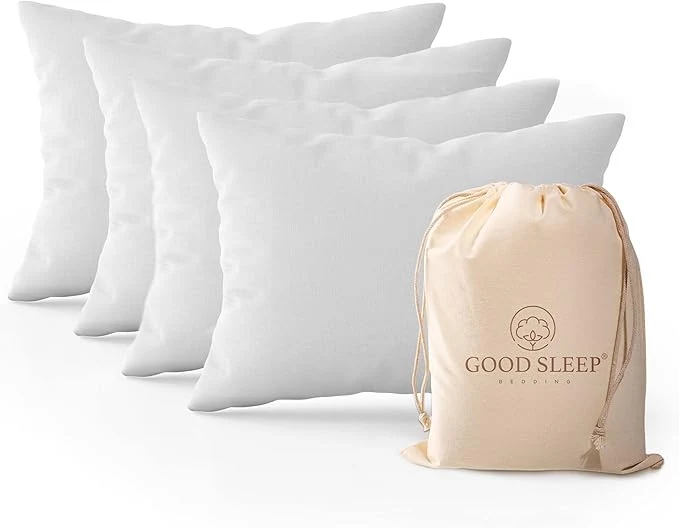 Official Set of 4 Pillow Cases King 800 TC Egyptian Cotton Great for Hair amp Skin Care Silky Soft Sateen Weave Pillow Covers for Bed Pillow Improves Sleep Quality 4 quot Hem Pillowcases White Convenient