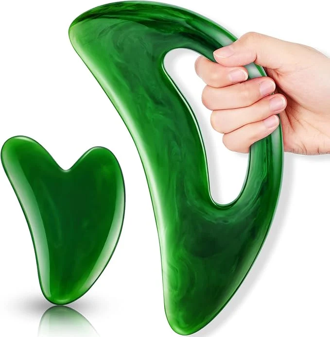 Lightweight BBTO 2 Pcs Body Gua Sha Tool Large Resin Scraping Tools Next-Generation