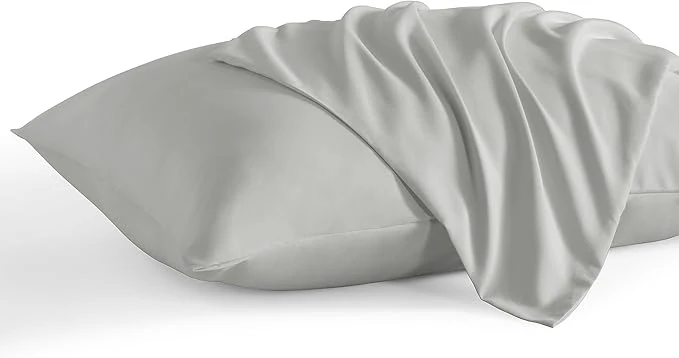 Trendy NTBAY King Pillow Cases Set of 2 2 Pack Brushed Microfiber 20x40 Pillow Cases Soft Wrinkle Fade Stain Resistant Light Grey Pillow Cases with Envelope Closure 20x40 Inches Light Grey Comfortable