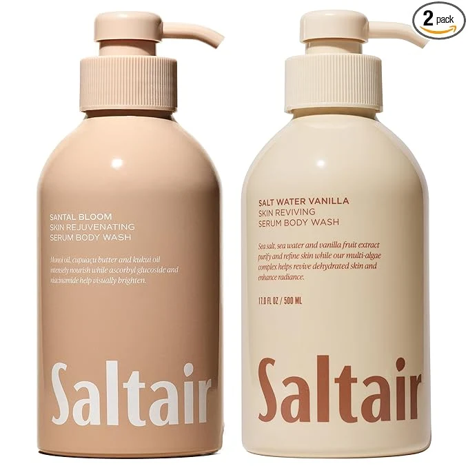 Eco-Friendly Santal Salt Water Body Wash 2pck Long-Lasting
