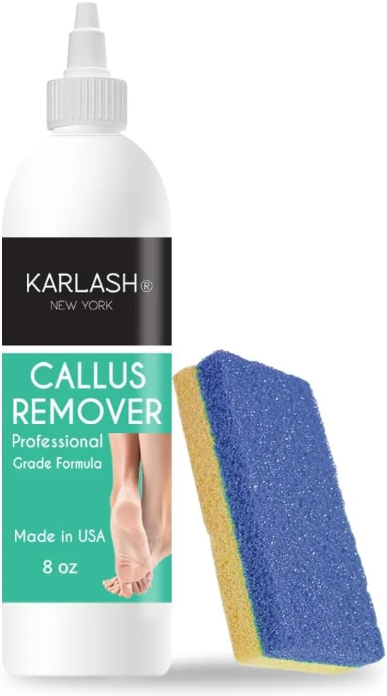 Versatile Karlash Callus Remover Gel for Feet and Foot Pumice Stone Scrubber Kit Remove Casual