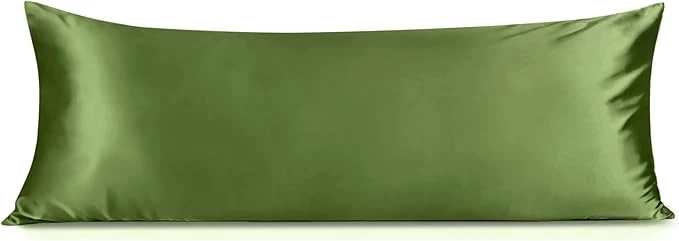 Relaxed INFIIXSO Body Pillow Cover with Zipper Luxury Mulberry Silk Body Pillow Case 20x54 Inches Ultra Smooth and Soft Cooling Long Pillowcase Gift for Women Men Cedar Green Versatile