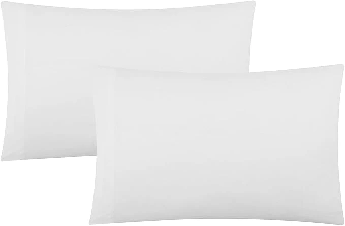 Detailed Evolive Ultra Soft Brushed Microfiber King Size 20 quot x40 quot Pillowcases Pair with Envelope Clousure Set of 2 20 quot x40 quot King White Elegant