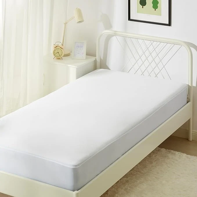 Breathable Amazon Basics Waterproof Mattress Protector White Full Trendy