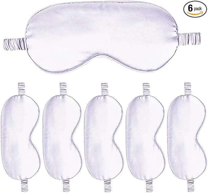 Modern 6PACK Silk Sleep Mask Satin Eye Masks Blackout Silky Eyeshade Cover Soft Versatile