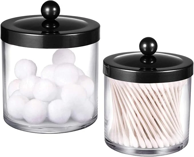 Fashionable SheeChung 2-Pack Plastic Apothecary Jars Optimized