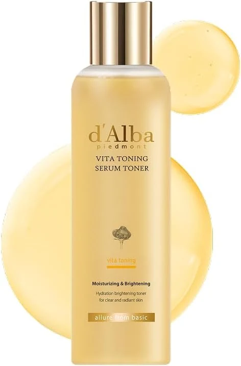 Exceptional d'alba Piedmont White Truffle Vita Toning Serum Toner Glass Skin Outstanding