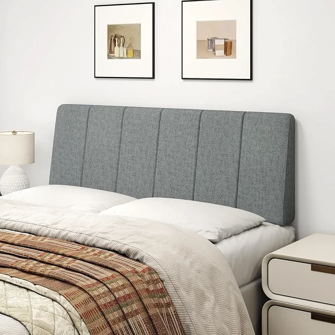 Premium Full Size Headboard Only-No Assembly Required Dark Gray Easy to use no assembly required Linen fabric and extra-thick foam for added comfort Modern style headboard full size Excellent