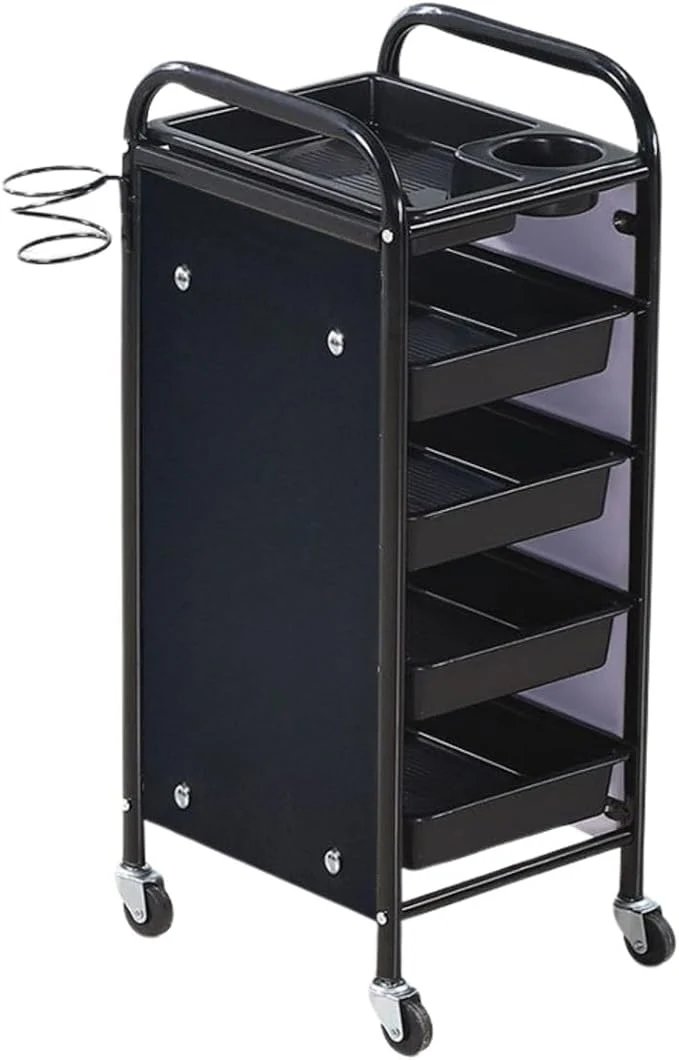 Crafted ELITE BAY-Hairdressing Trolley- Metal Salon Rolling Cart Organizer.Durable Proven