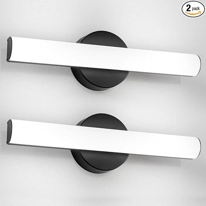 Solid FOLKSMATE 2-Pack Modern Dimmable LED Vanity Light Bar Lighting Fixtures Fast