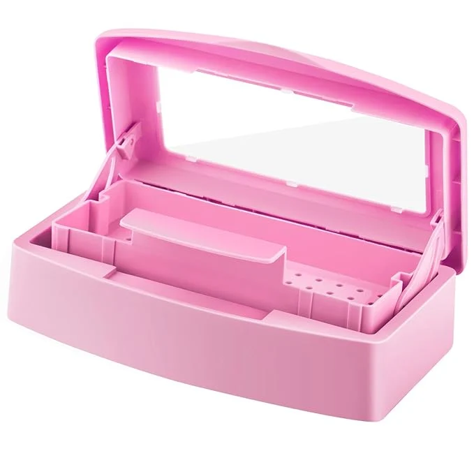 Eco-Friendly Gusnilo Nail Tool Sterilizer Box Disinfectant Jar Plastic Disinfectant Detailed