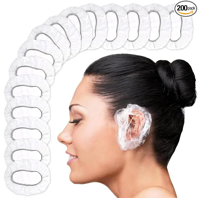 Original 200 Pcs Ear Covers for Shower – 1.97x0.7 Disposable Ear Covers for Hair Dye Contemporary