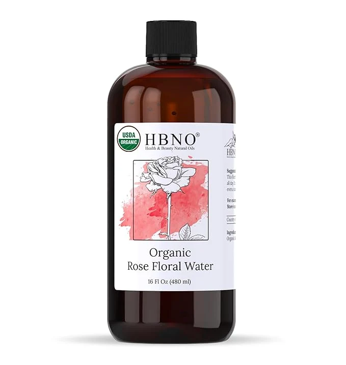 Official HBNO California Bottled Organic Rose Water Elite