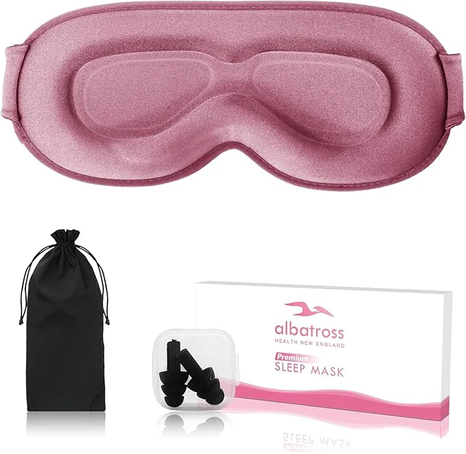 High-Performance Sleep Eye Mask for Men Women Sleeping Mask for Side Sleeper Travel Blackout Genuine