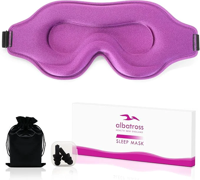 High-End Sleep Eye Mask for Men Women Sleeping Mask for Side Sleeper Travel Blackout Versatile