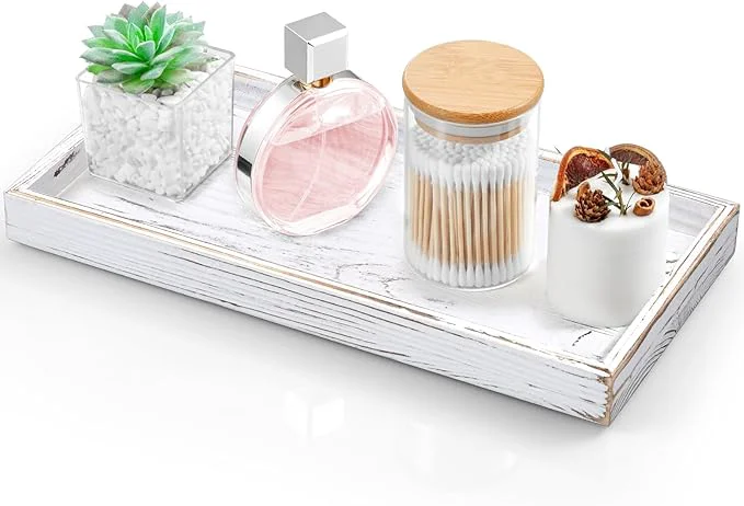 Clean ALELION 13 White Bathroom Vanity Tray Prestigious