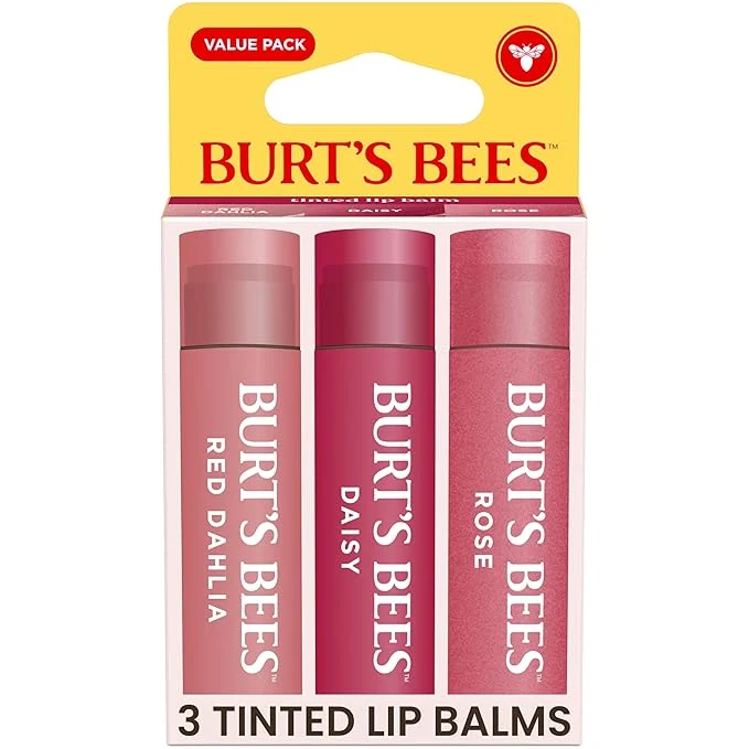 Artisan Burt s Bees Tinted Lip Balm Mothers Day Gifts Value Pack Includes 3 Lip Smooth