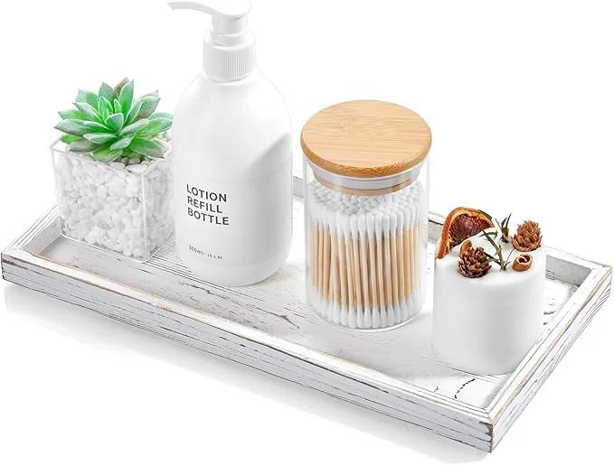 Sustainable ALELION 11.7 White Bathroom Vanity Tray Professional