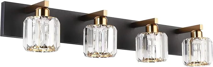 Comfortable Aipsun Crystal Bathroom Vanity Lighting Black Vanity Light Fixtures Modern Practical