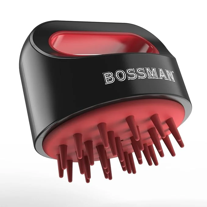 Easy-to-Use Bossman Titan Shower Scalp Massager – Scalp Exfoliator Brush – Ergonomic Clean