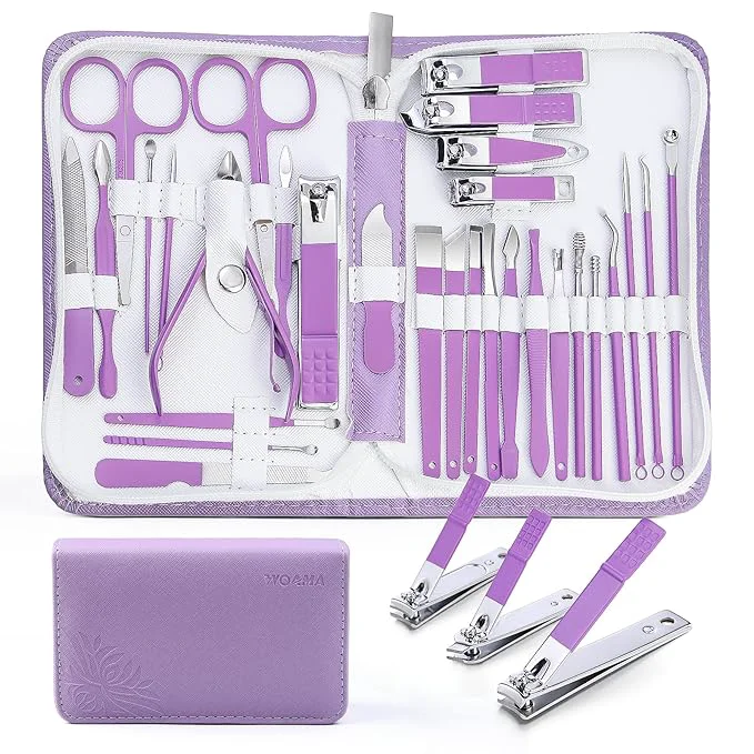 Lightweight Manicure Set Professional Manicure Kit - 30 in 1 Pedicure Kit Nail Clippers Set Specialty