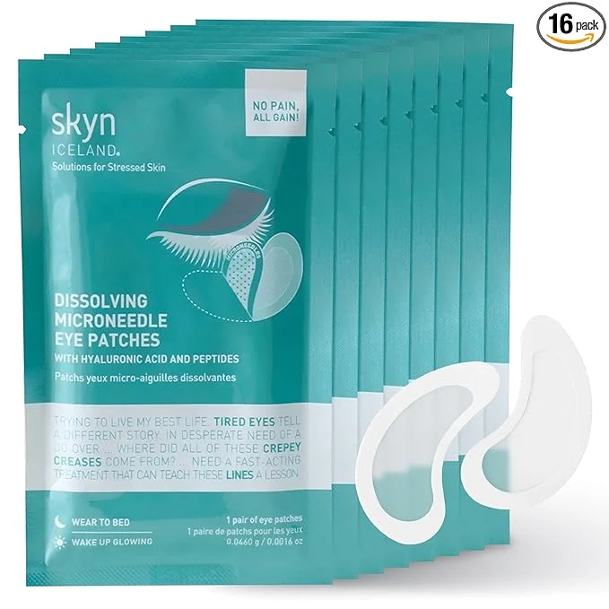 Dependable skyn ICELAND Dissolving Microneedle Under-Eye Patches — 39 Hyaluronic Acid Lightweight