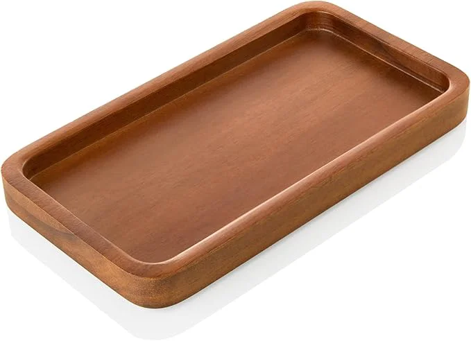 Efficient ALELION 8 Acacia Wood Bathroom Vanity Tray Reliable