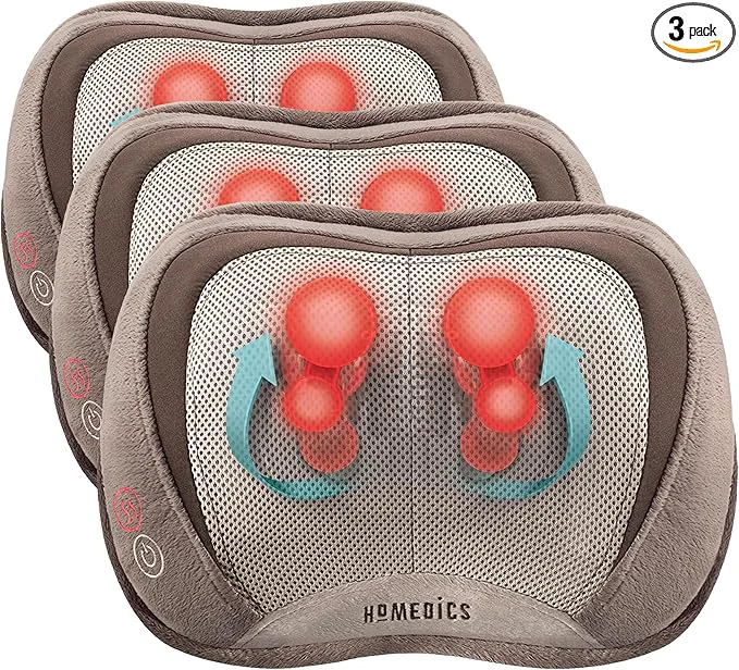 Fast Homedics 3D Full Body Shiatsu Vibration Massage and Heat Pillow Certified