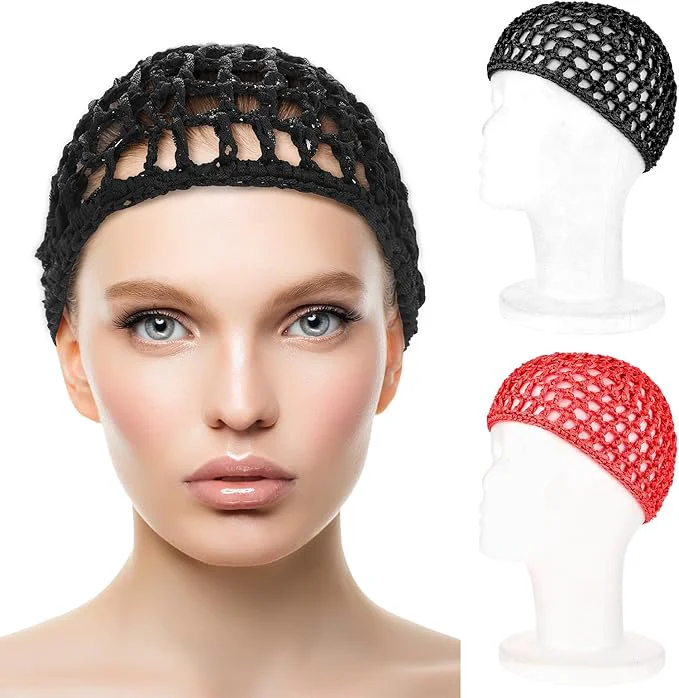 Unique WLLHYF Wig Cap Thick Long Hair Caps Adjustable Net Mesh Braided Weaving Making Soft