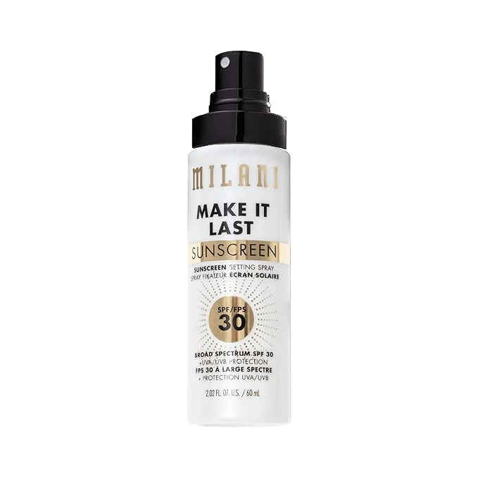 Crafted Milani Sunscreen Setting Spray Primer Make It Last Sunscreen Elite
