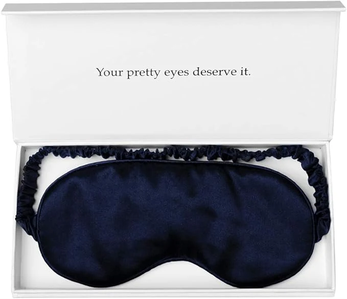 Recyclable Silk Sleep Mask Light Blocking Luxury Mulberry 19mm Silk Eye Mask Eye Certified